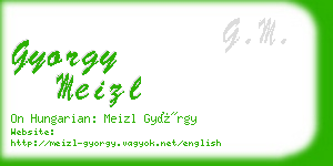 gyorgy meizl business card